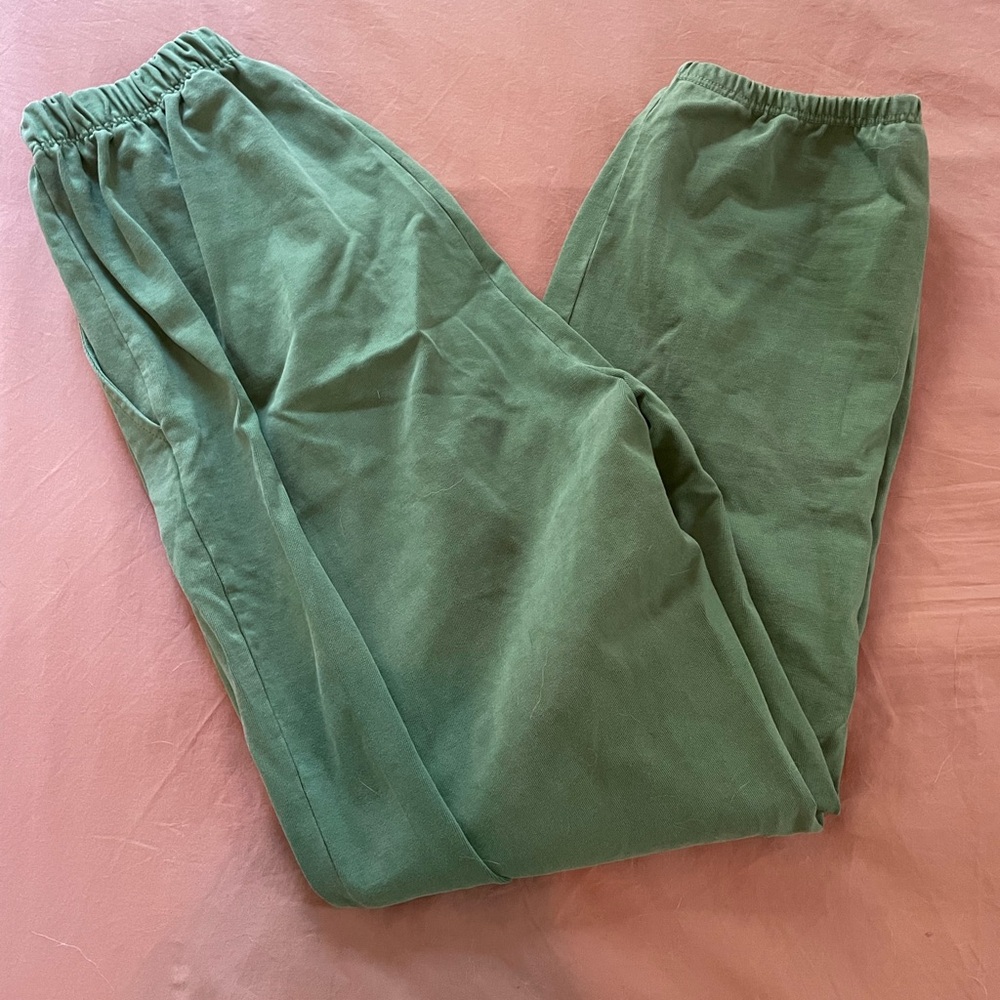 Rudy Jude Gardner Sweats - Sz S - Green Bean - Worn once